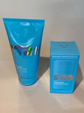 NEW Starface Sal Acid Skincare Duo — Star Wash Cleanser + Star Cream Moisturizer